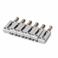 Saddles For Modern Tele Bridge, Chrome, Set Of 6 - StewMac