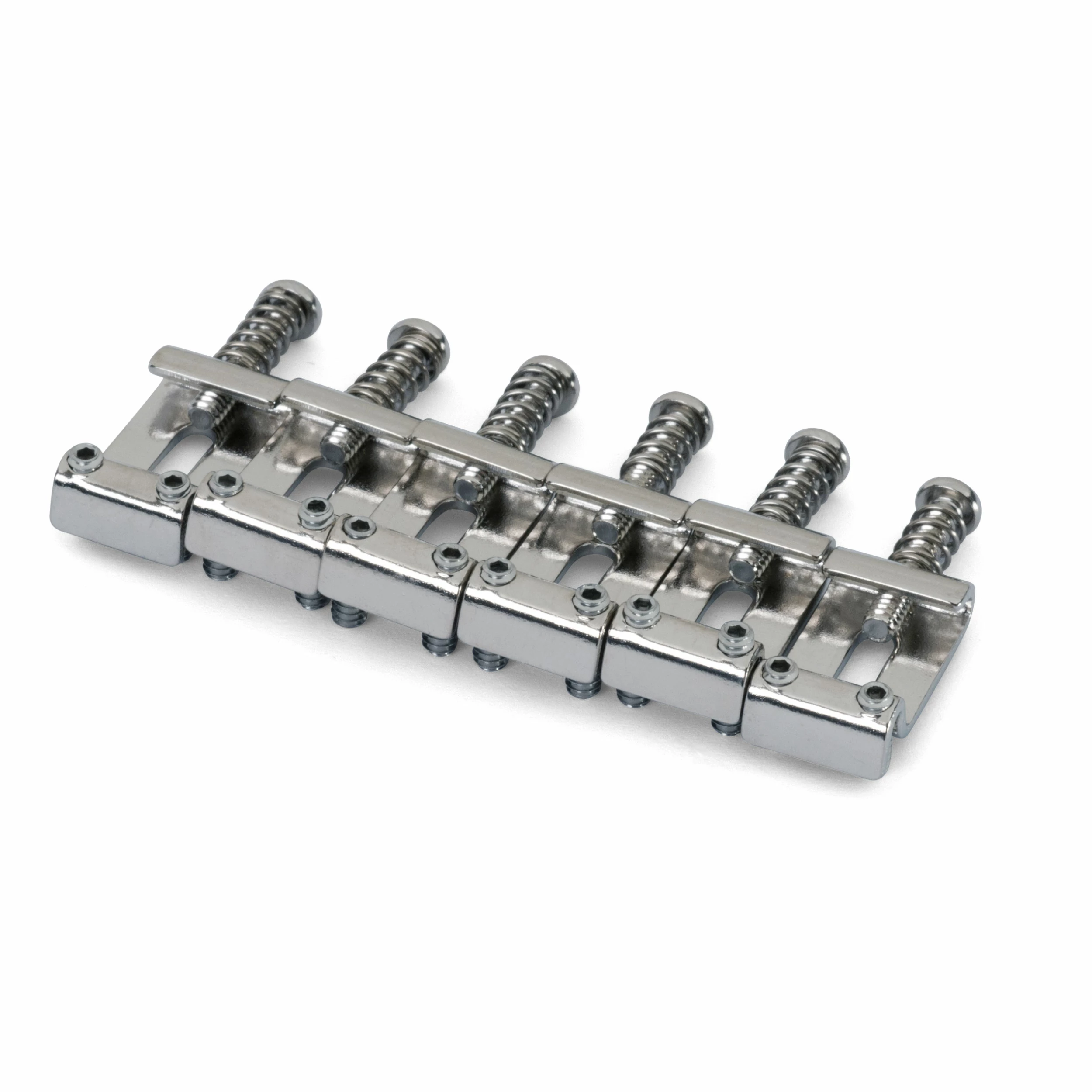 Traditional Tremolo Saddles For Strat, Chrome, Set Of 6 - StewMac