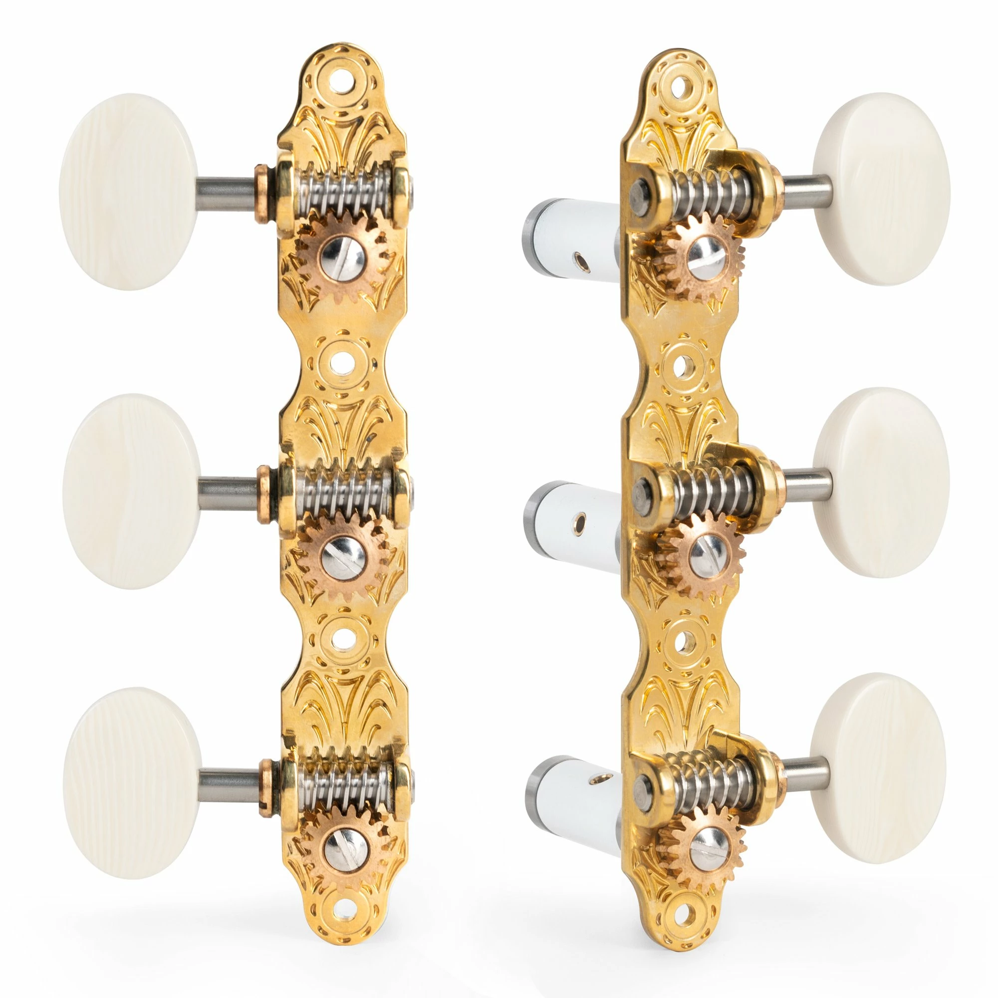 Sloane Classical Guitar Tuners With Ivoroid Knobs And Deco Baseplates - StewMac - Image 3
