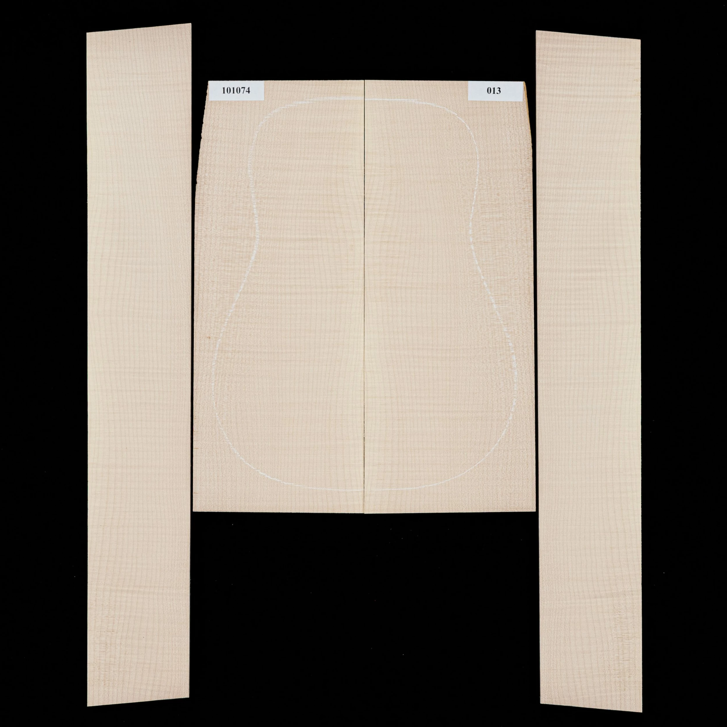 Flame Big Leaf Maple Back + Side Set - 013 - StewMac