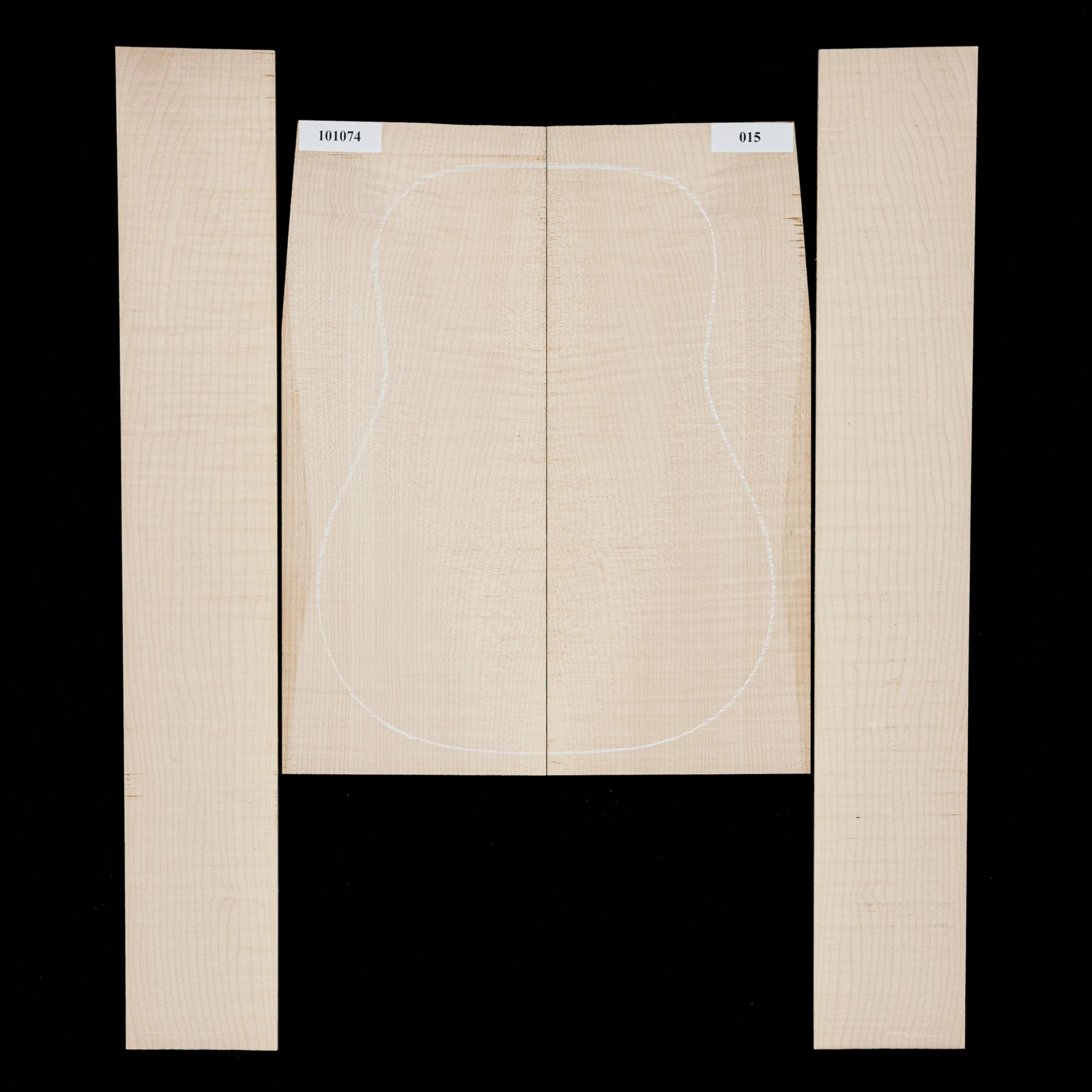 Flame Big Leaf Maple Back + Side Set - 015 - StewMac