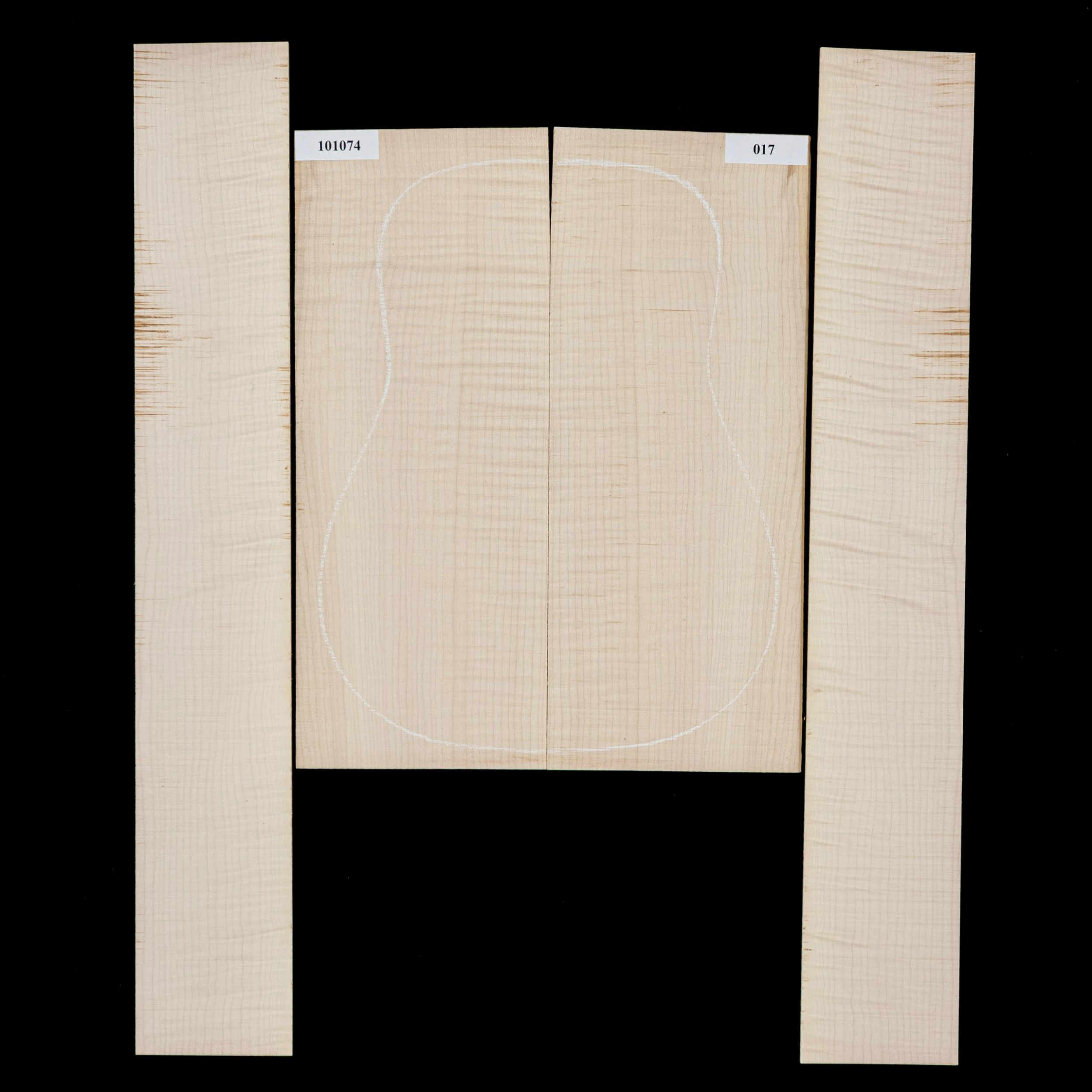 Flame Big Leaf Maple Back + Side Set - 017 - StewMac