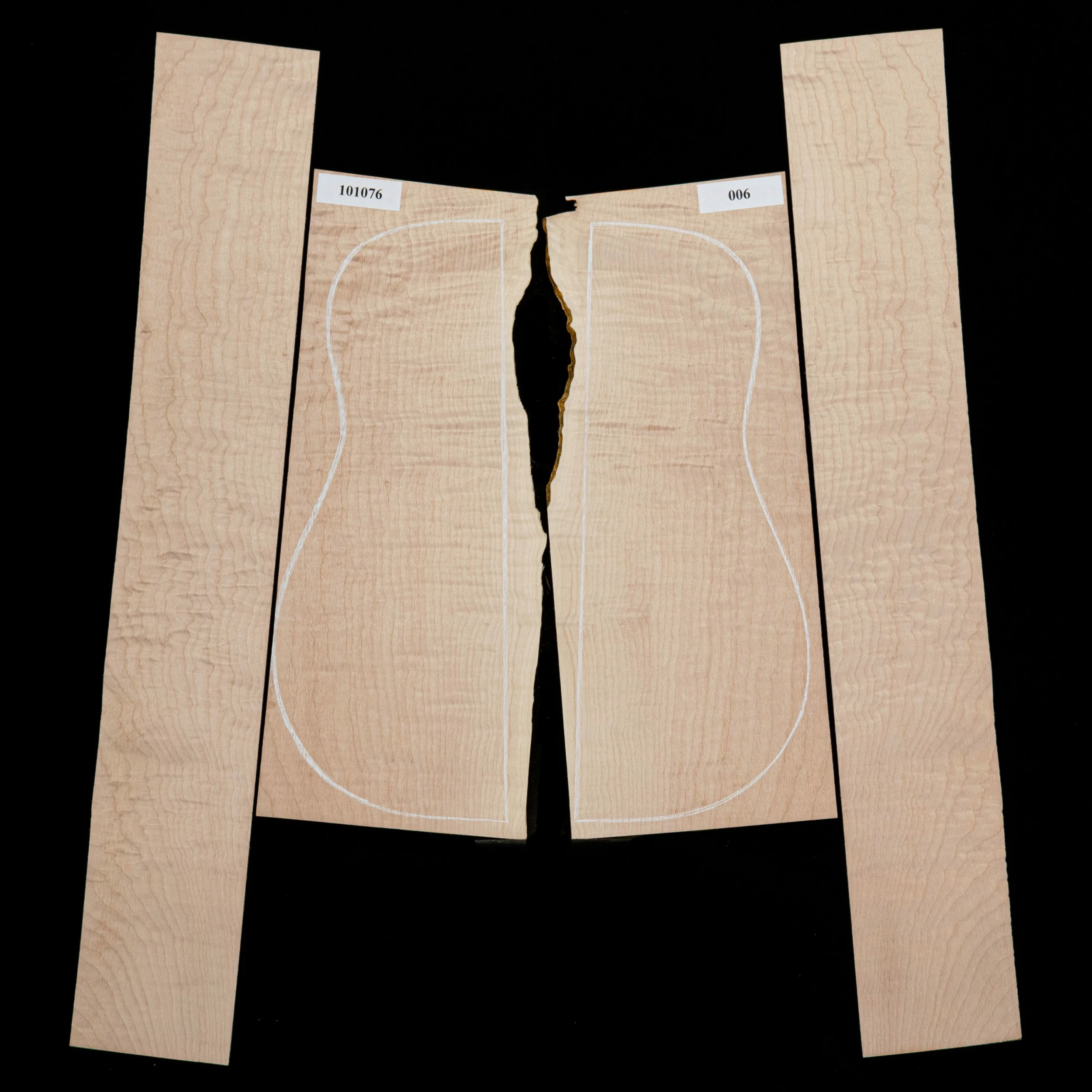 Flame Big Leaf Maple Back + Side Set - 006 - StewMac