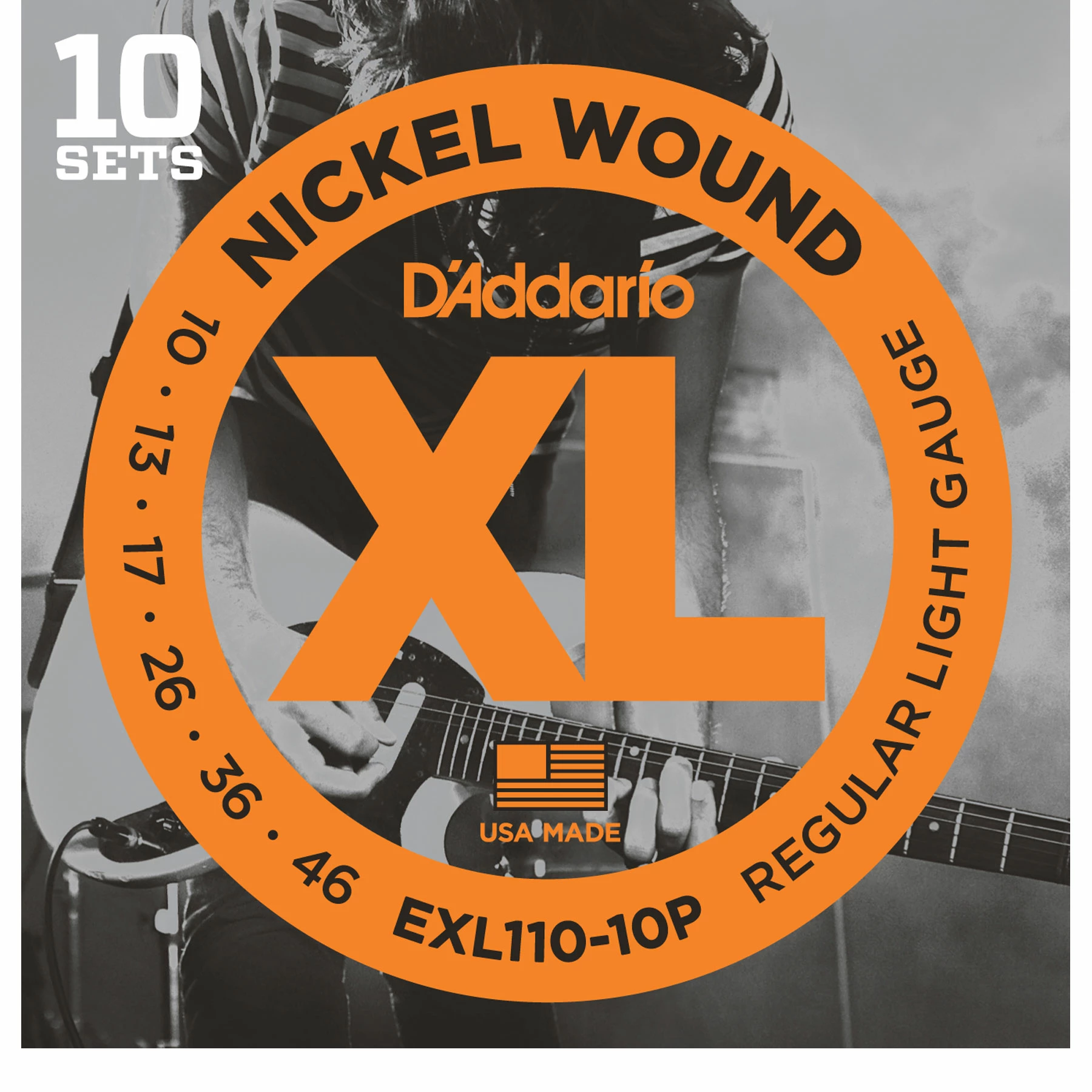 D'Addario XL Nickel Wound Electric Guitar Strings, 10-pack - StewMac - Image 2