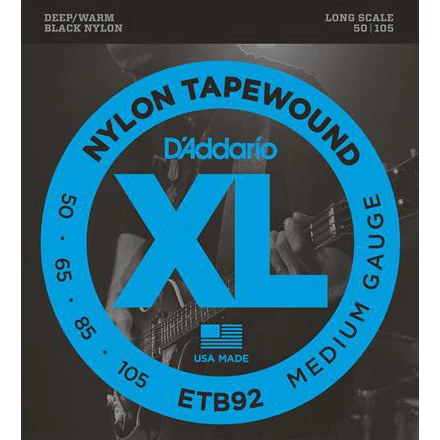 D'Addario Nylon Tapewound Bass Strings - StewMac