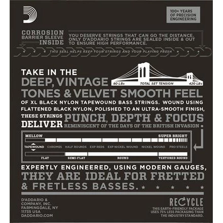 D'Addario Nylon Tapewound Bass Strings - StewMac - Image 2