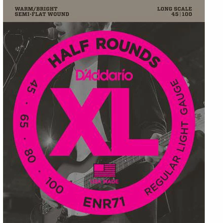 D'Addario Half Round Bass Strings - StewMac