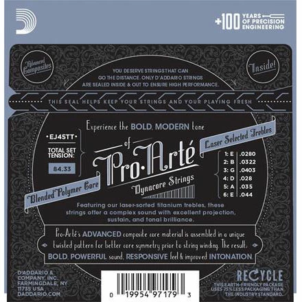 D'Addario Pro Arte Dynacore Titanium Treble Classical Guitar Strings - StewMac - Image 2