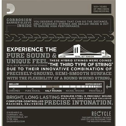 D'Addario XL Half Round Electric Guitar Strings - StewMac - Image 2