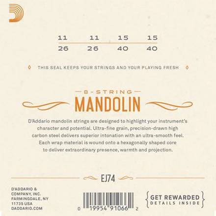 D'Addario Phosphor Bronze Mandolin Strings - StewMac - Image 2
