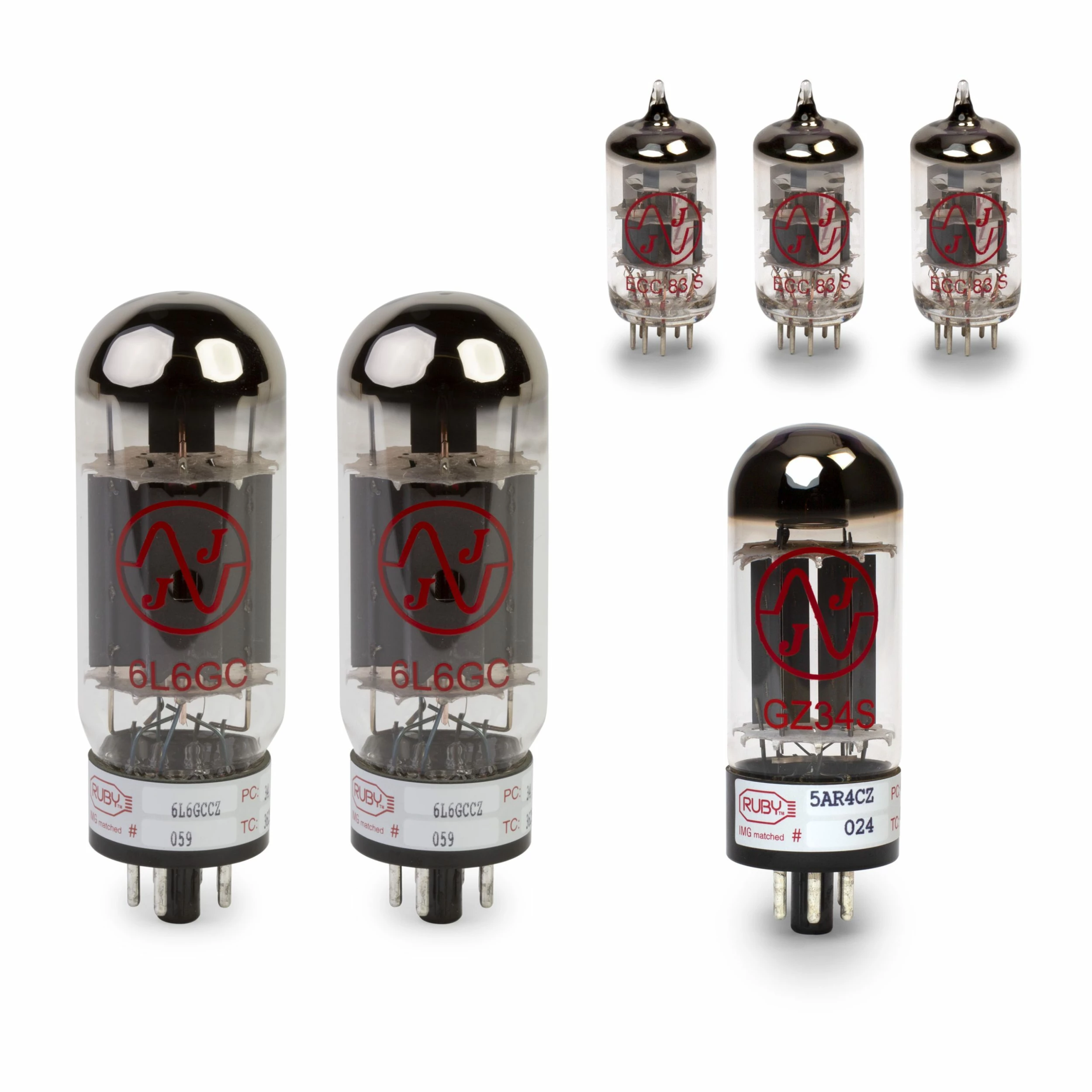 Fender '59 Bassman Reissue Tube Set With Matched Power Tubes - StewMac