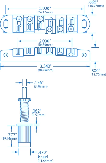 Locking Roller Bridge With Bigsby B50 Vibrato - StewMac - Image 3