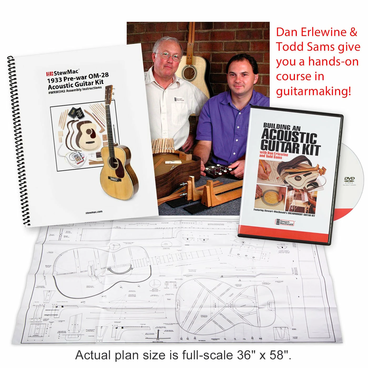 1933 Pre-war OM-28 Acoustic Guitar Kit - 160 - StewMac - Image 5