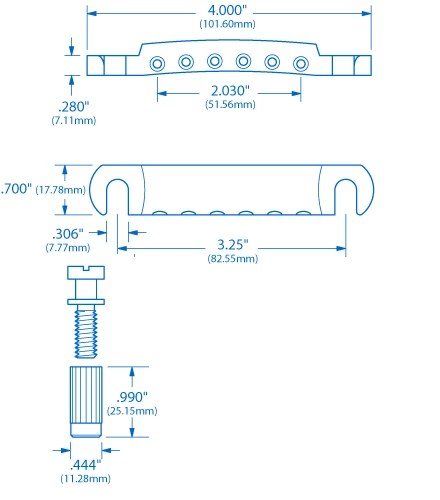 Gotoh Stop Tailpiece - StewMac - Image 2