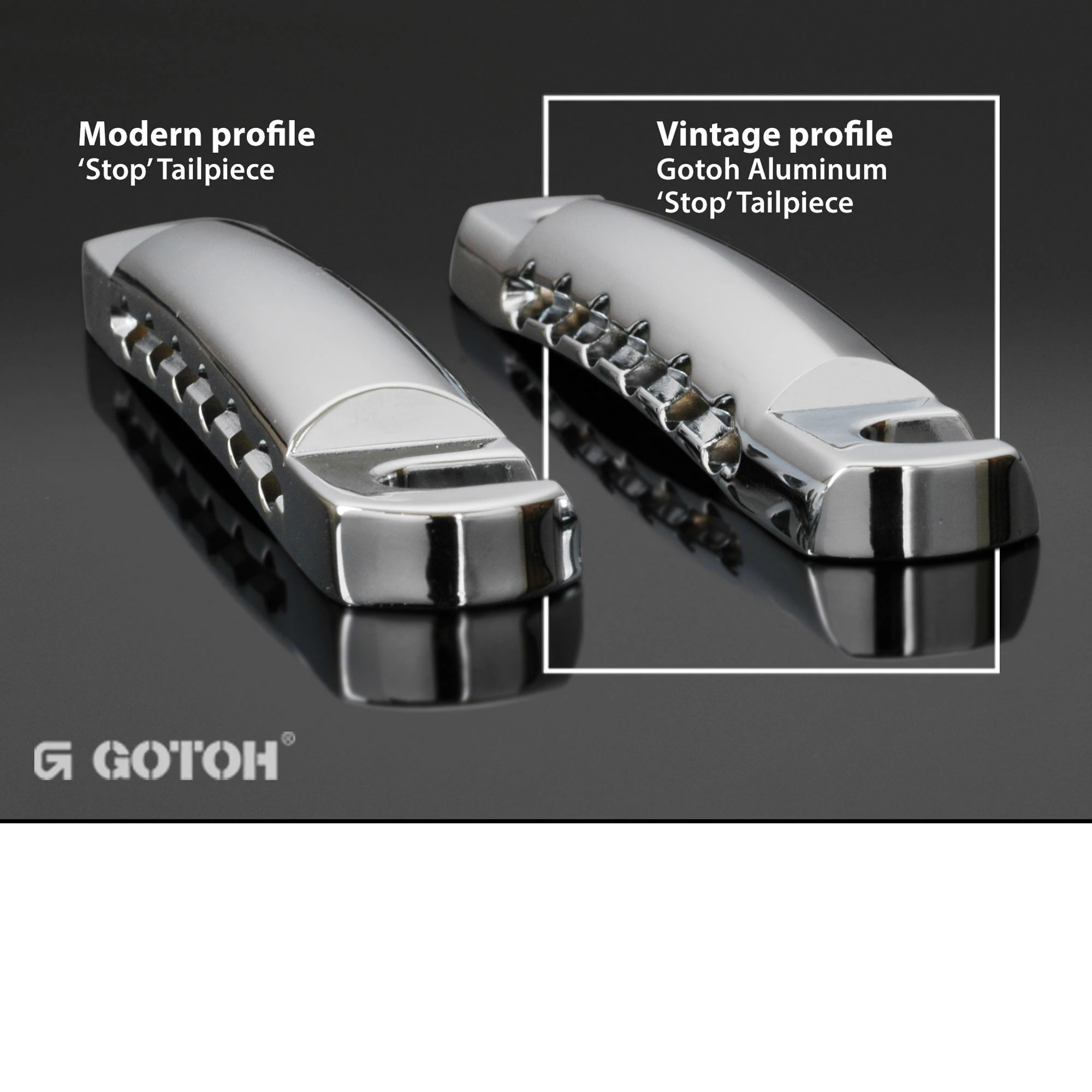 Gotoh Aluminum Stop Tailpiece - StewMac - Image 4