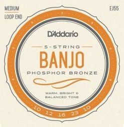 D'Addario Phosphor Bronze Banjo Strings - StewMac