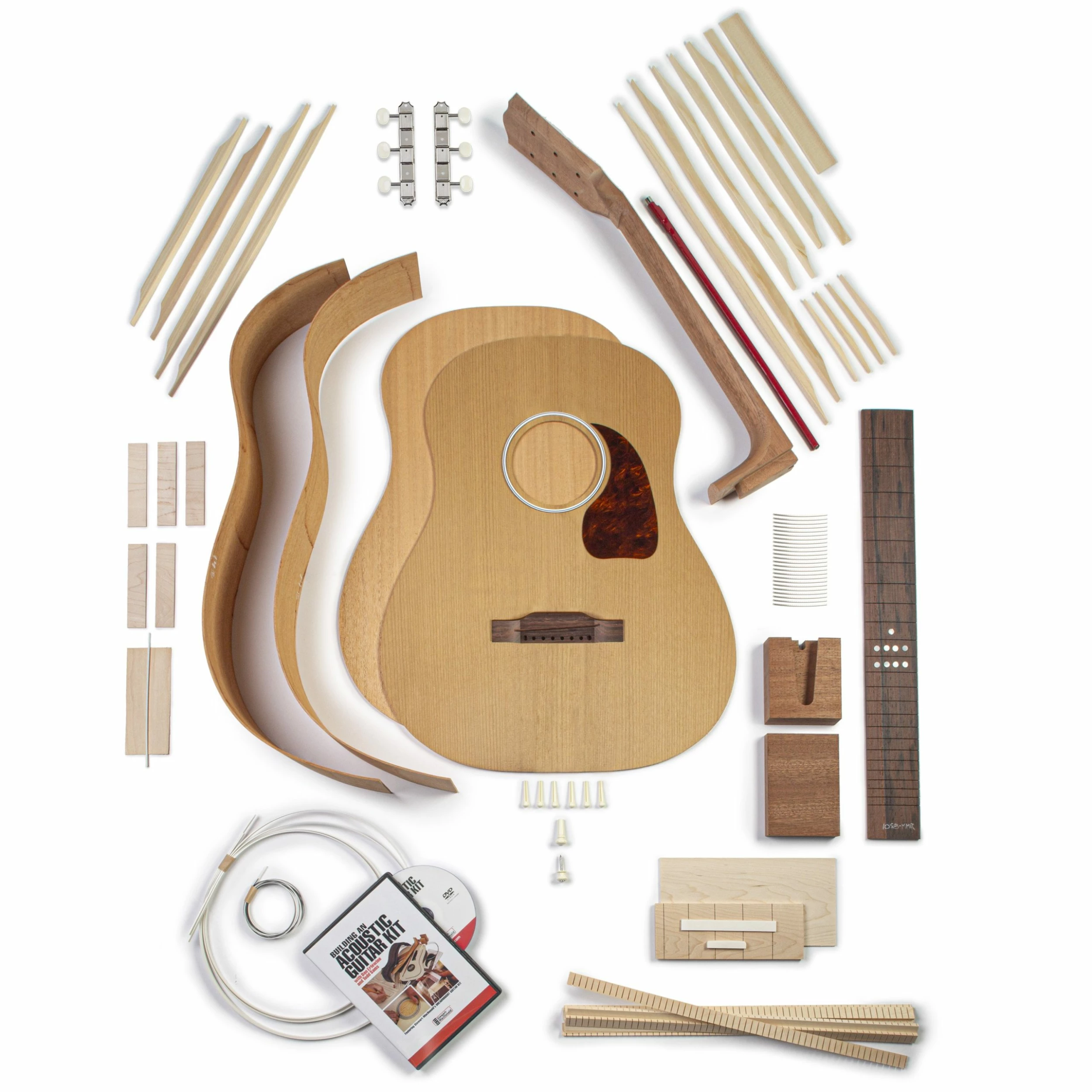 Jumbo-45 Acoustic Guitar Kit With Torrefied Red Spruce And Mahogany - 081 - StewMac - Image 4