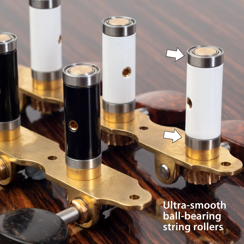 Sloane Classical Guitar Tuners With Ivoroid Knobs And Deco Baseplates - StewMac - Image 2