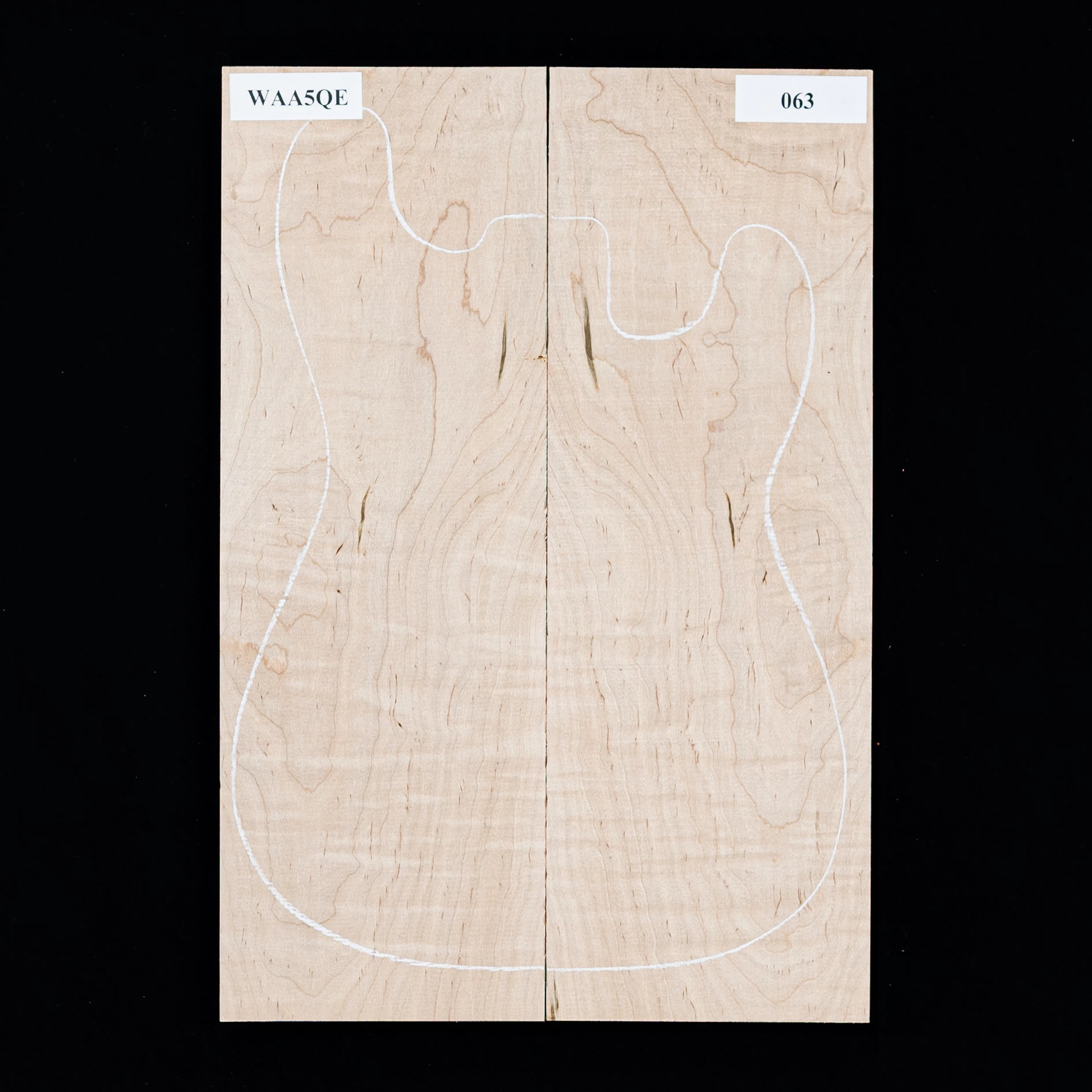 Flame Ambrosia Maple Laminated Top - 063 - StewMac