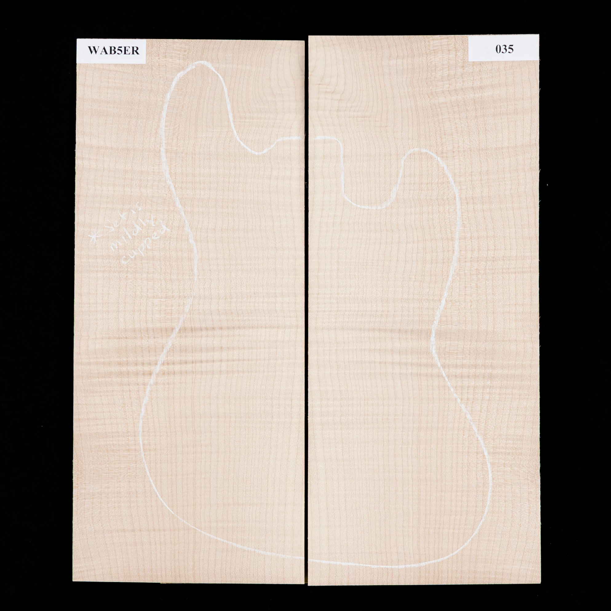 Flame Bigleaf Maple Drop Top - 035 - StewMac