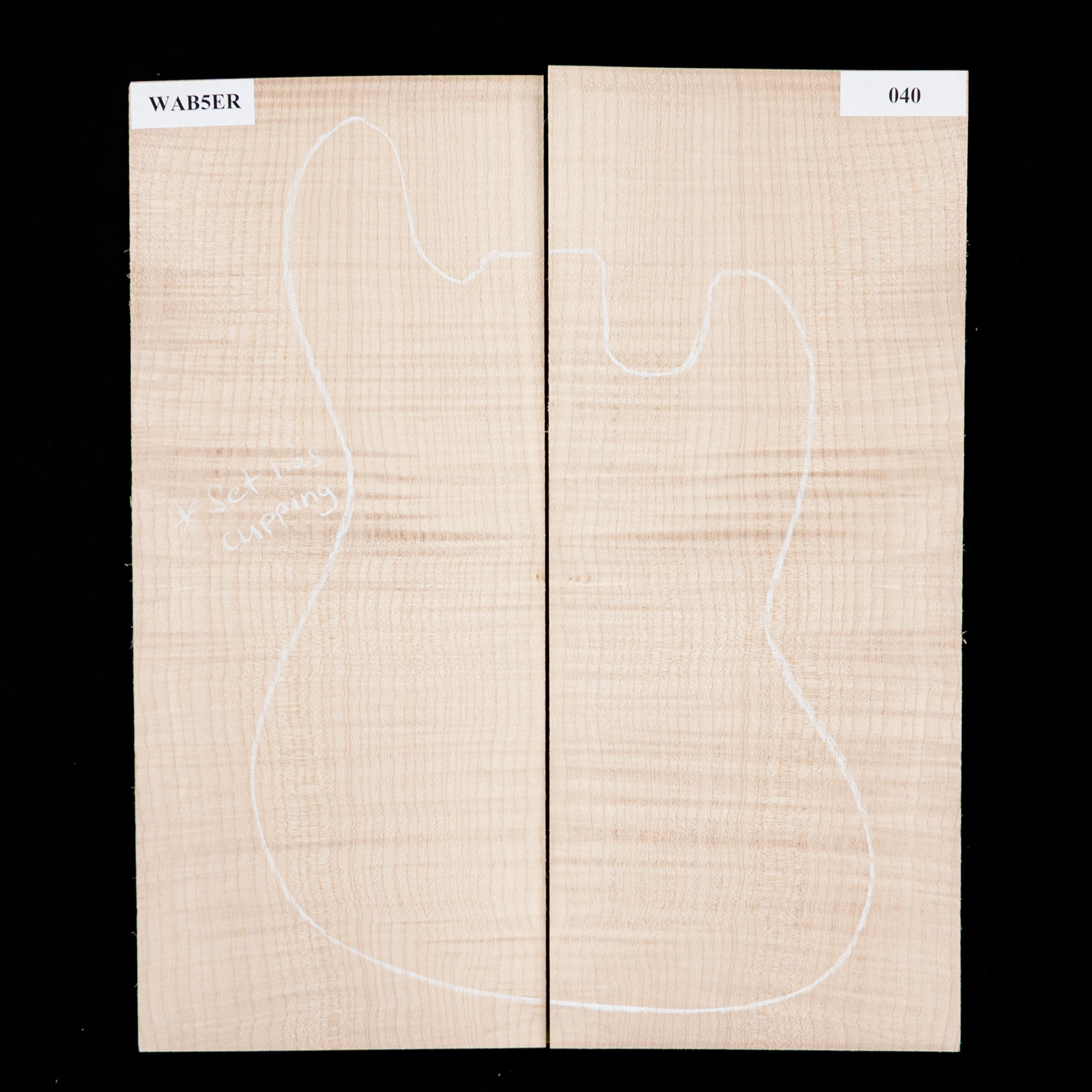 Flame Bigleaf Maple Drop Top - 040 - StewMac