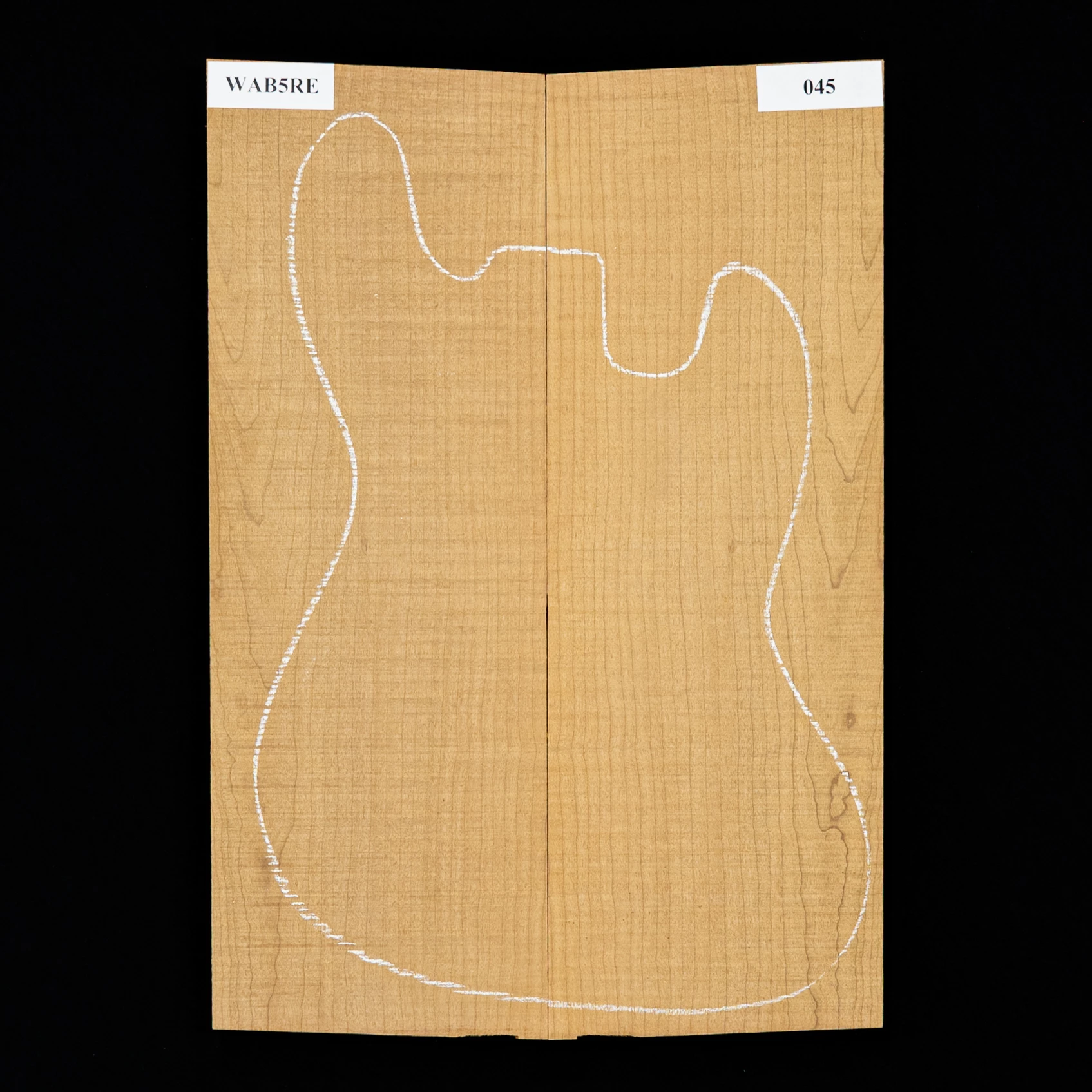 Flame Bigleaf Maple Torrefied Laminated Top - 045 - StewMac