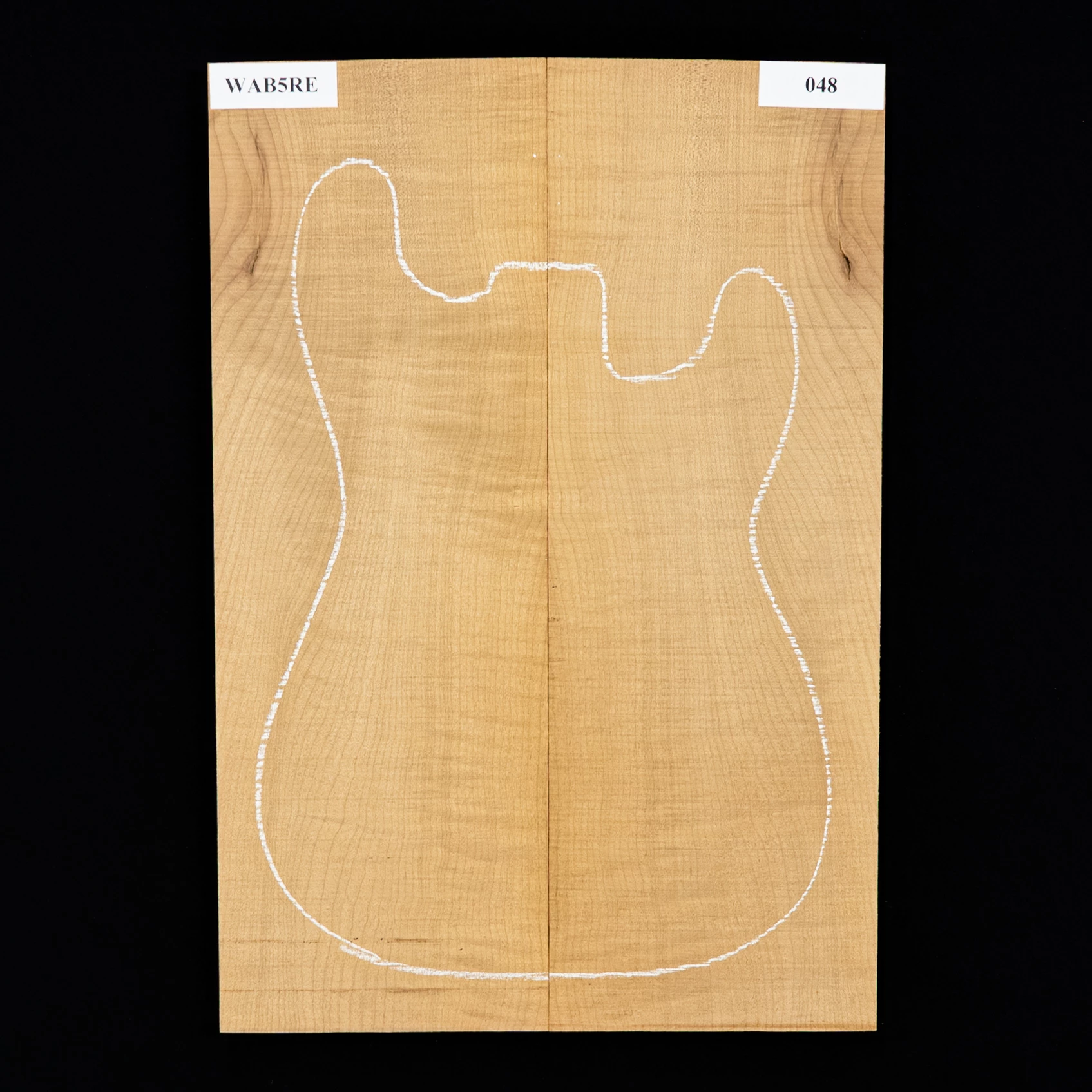 Flame Bigleaf Maple Torrefied Laminated Top - 048 - StewMac