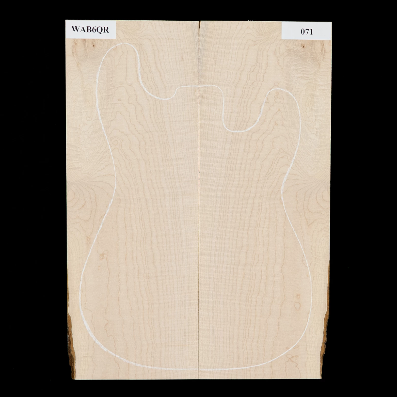 Flame Bigleaf Maple Laminated Top - 071 - StewMac