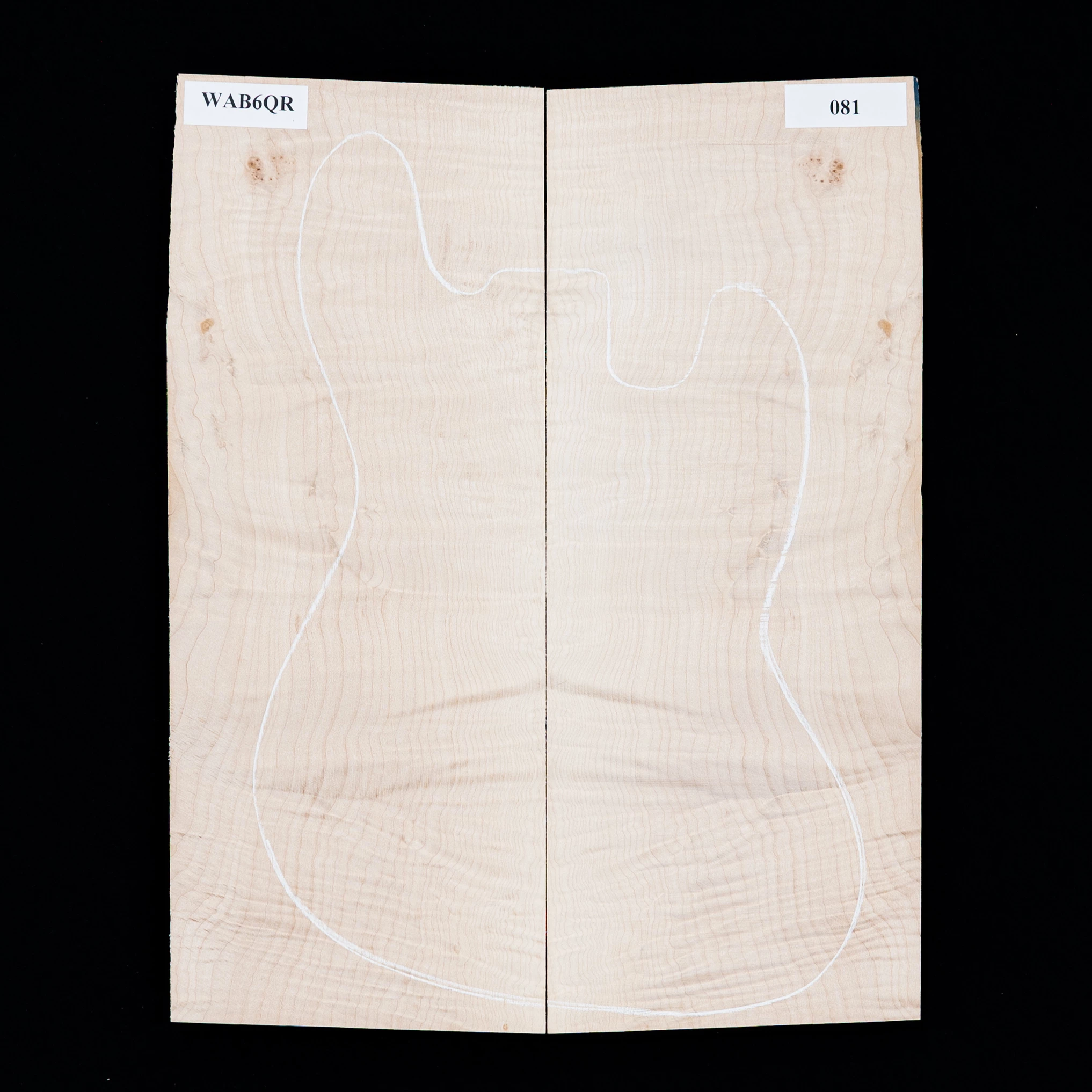 Flame Bigleaf Maple Laminated Top - 081 - StewMac