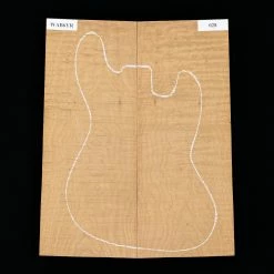 High-Flame Bigleaf Maple Torrefied Carved Top - 028 - StewMac