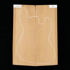 High-Flame Bigleaf Maple Torrefied Carved Top - 029 - StewMac