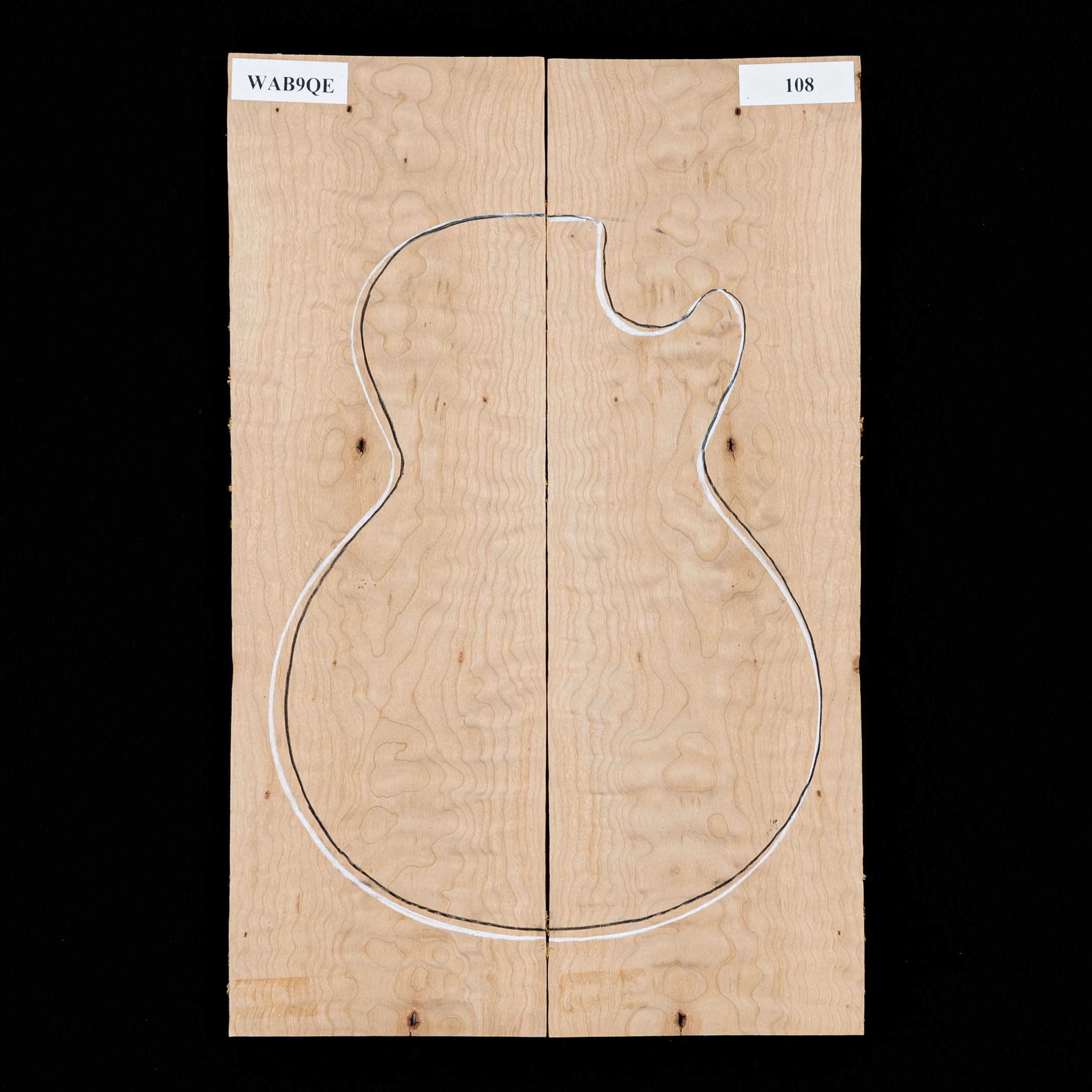 Quilted Bigleaf Maple Laminated Top - 108 - StewMac