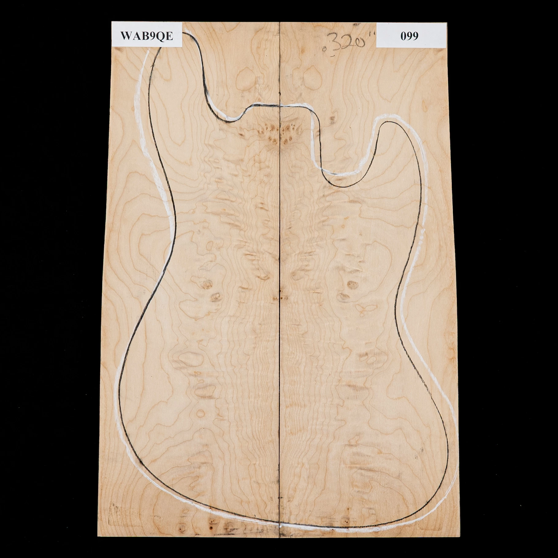 Quilted Bigleaf Maple Laminated Top - 099 - StewMac