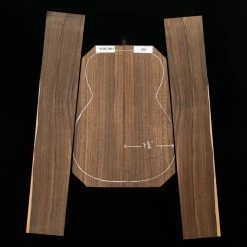 Malaysian Blackwood Back + Side Set, Unsanded - 038 - StewMac