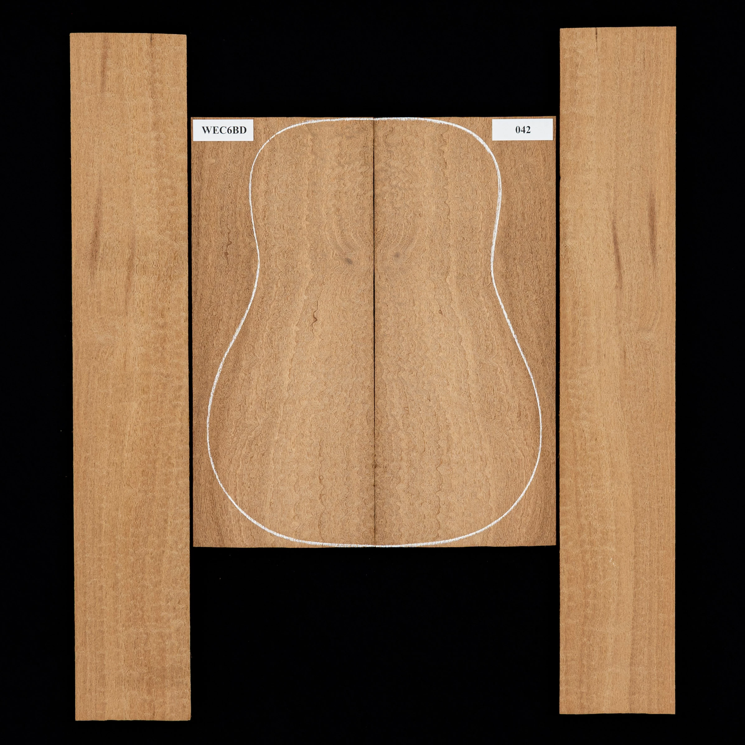 Flame Sapele Back + Side Set - 042 - StewMac