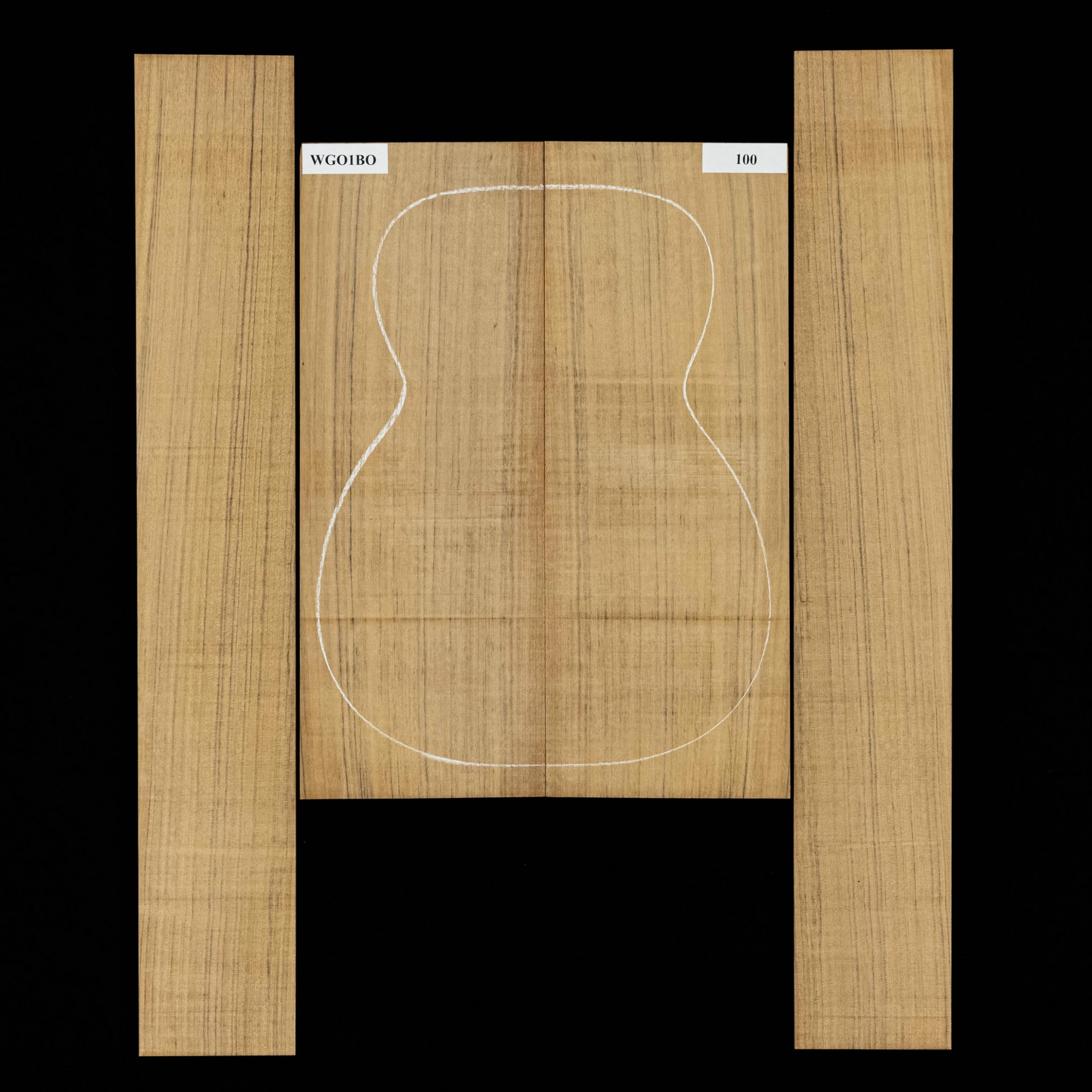 Ovangkol Back + Side Set - 100 - StewMac