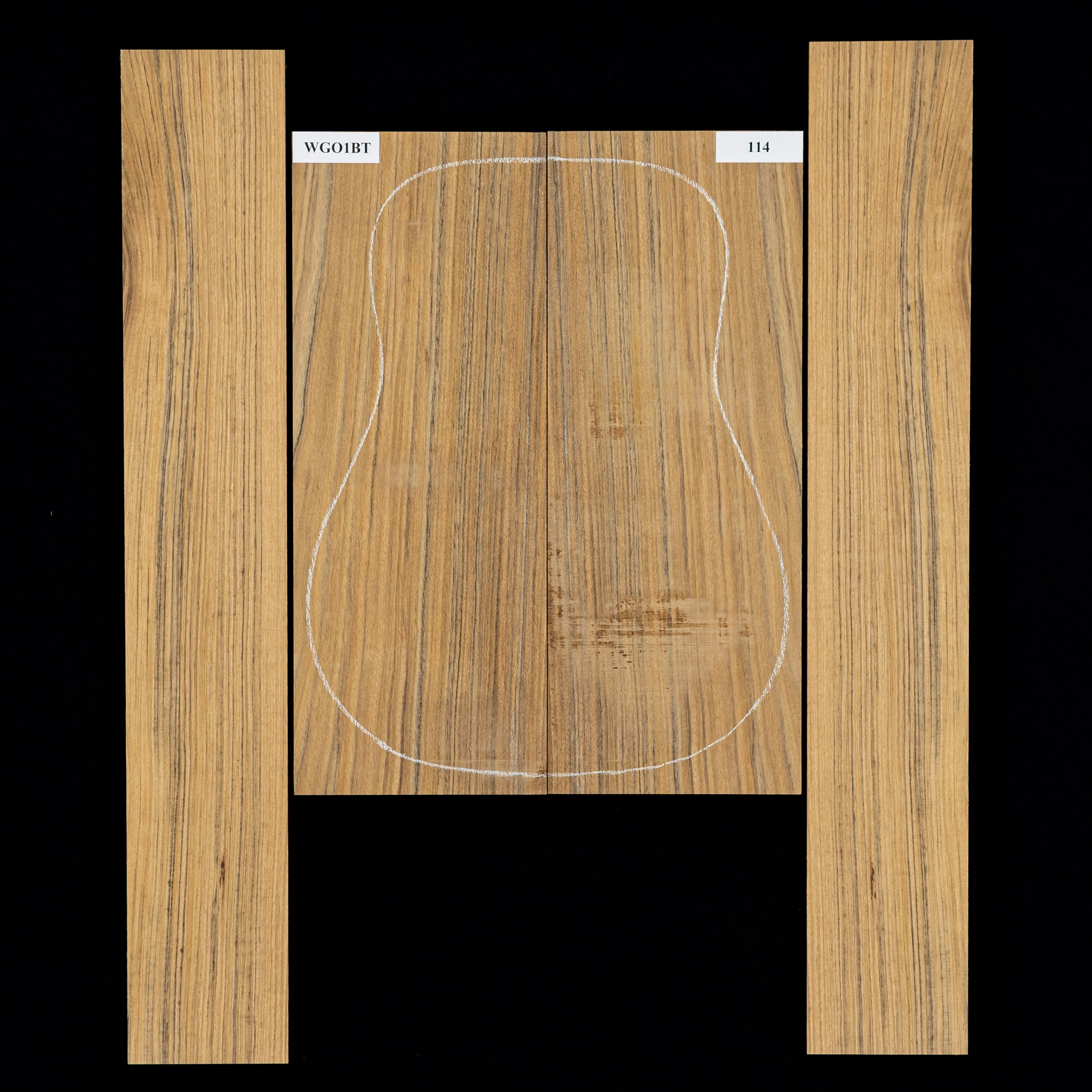 Ovangkol Back + Side Set - 114 - StewMac