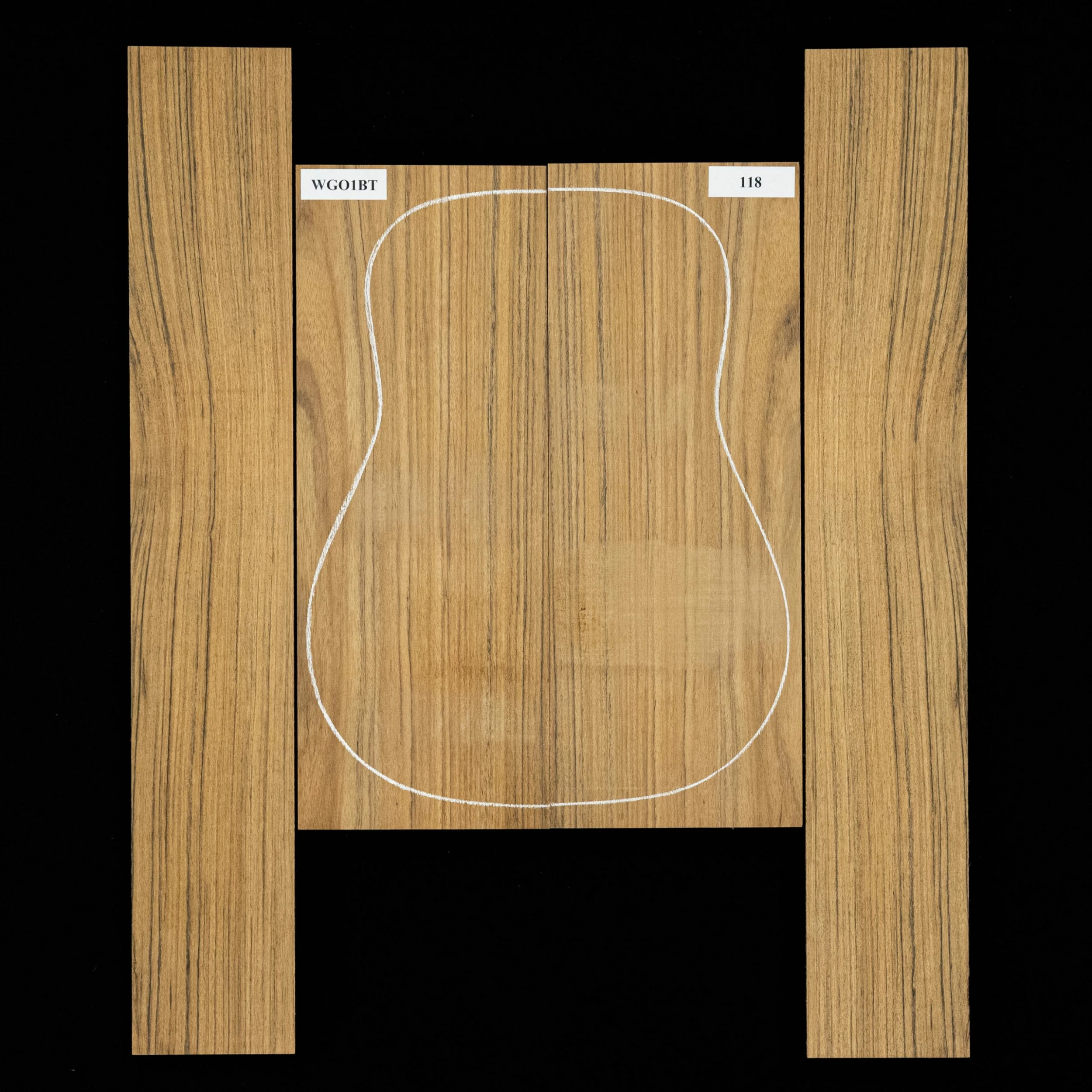 Ovangkol Back + Side Set - 118 - StewMac