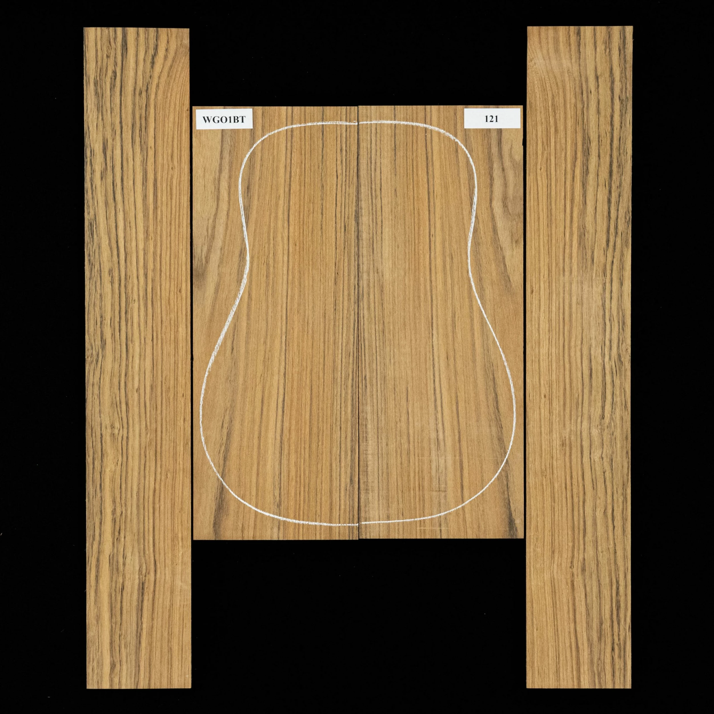 Ovangkol Back + Side Set - 121 - StewMac