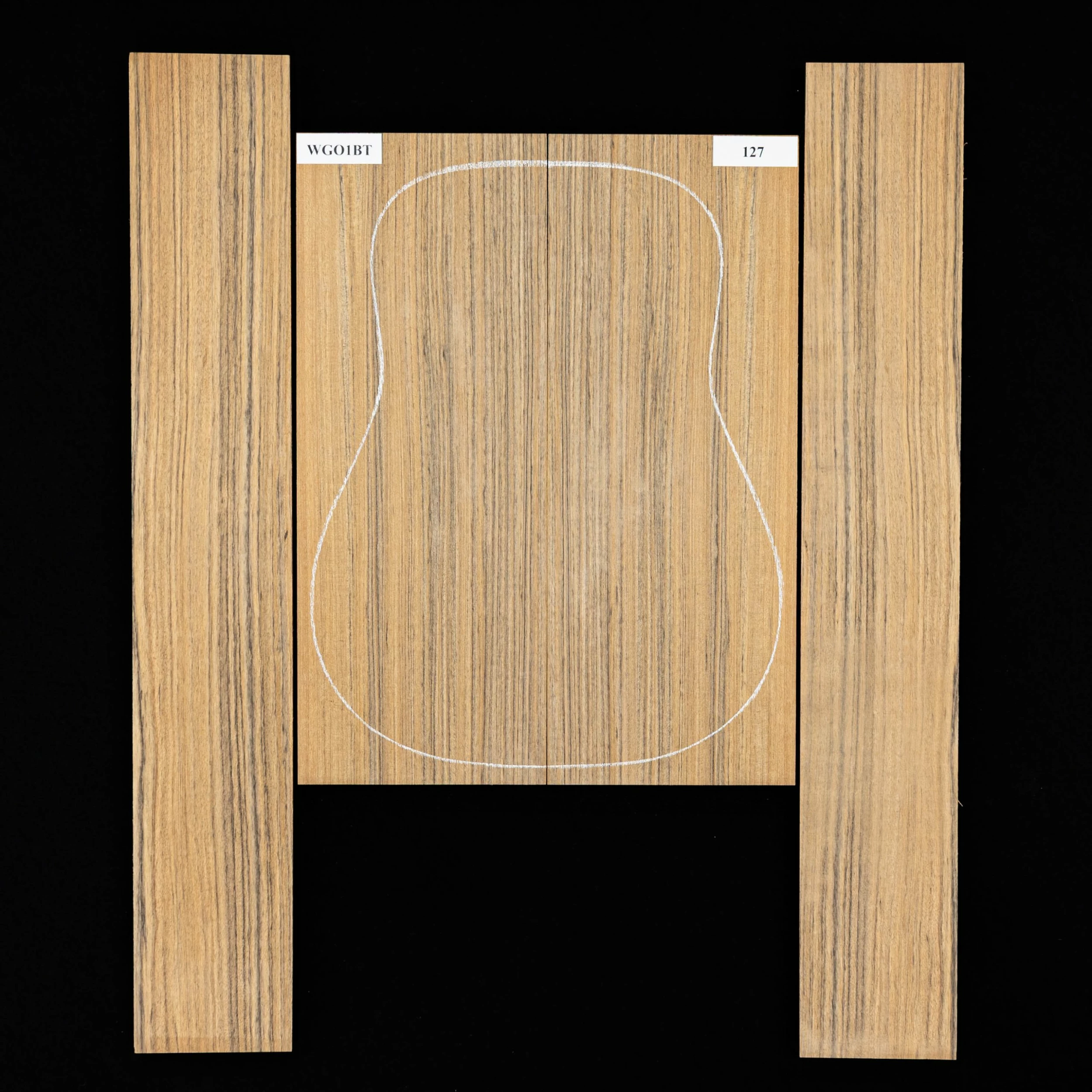 Ovangkol Back + Side Set - 127 - StewMac