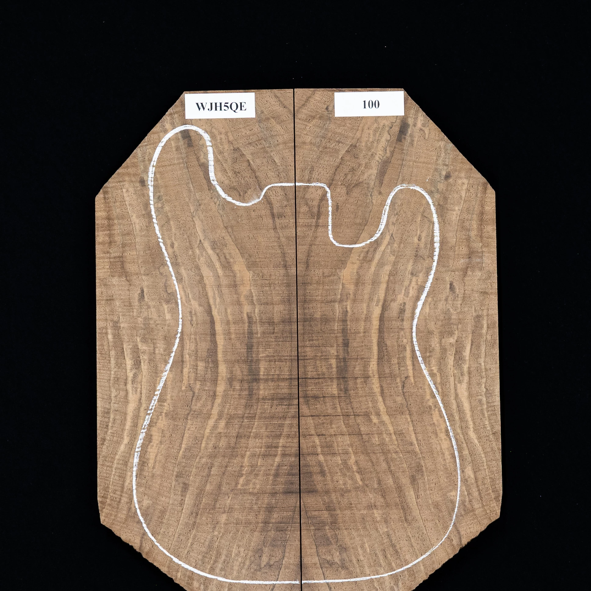 Flame Claro Walnut Laminated Top - 100 - StewMac