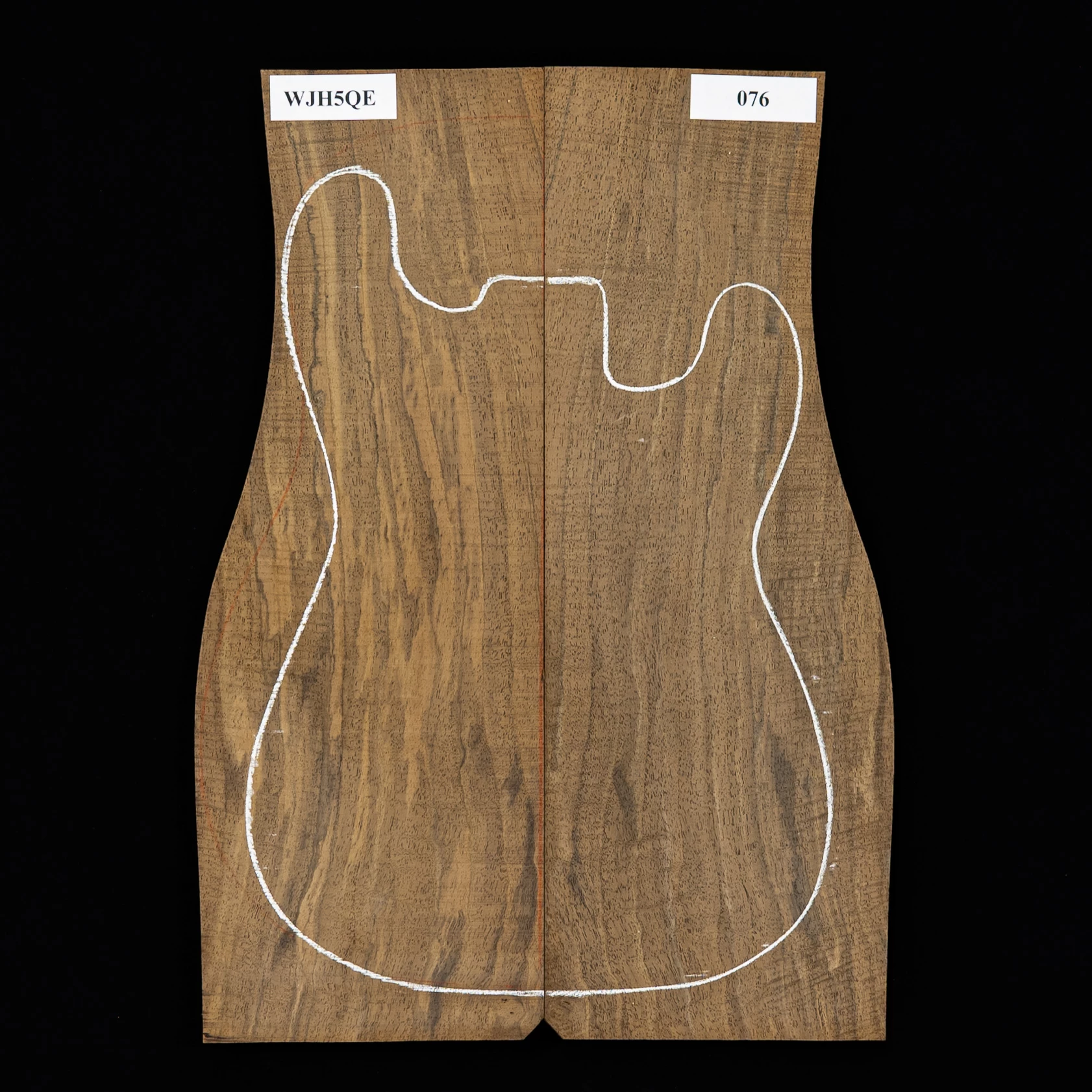 Flame Claro Walnut Laminated Top - 076 - StewMac