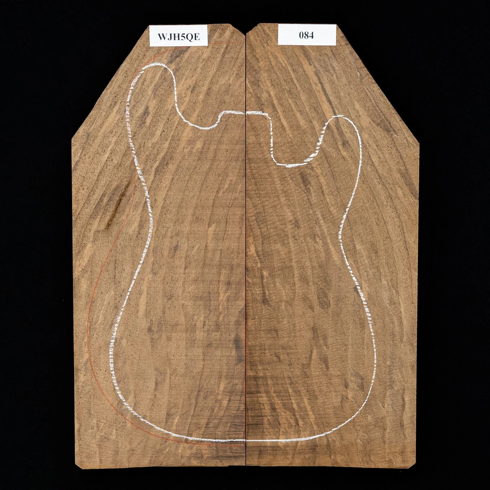 Flame Claro Walnut Laminated Top - 084 - StewMac