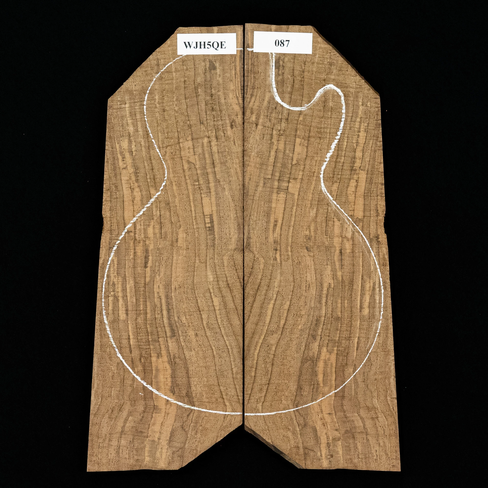 Flame Claro Walnut Laminated Top - 087 - StewMac