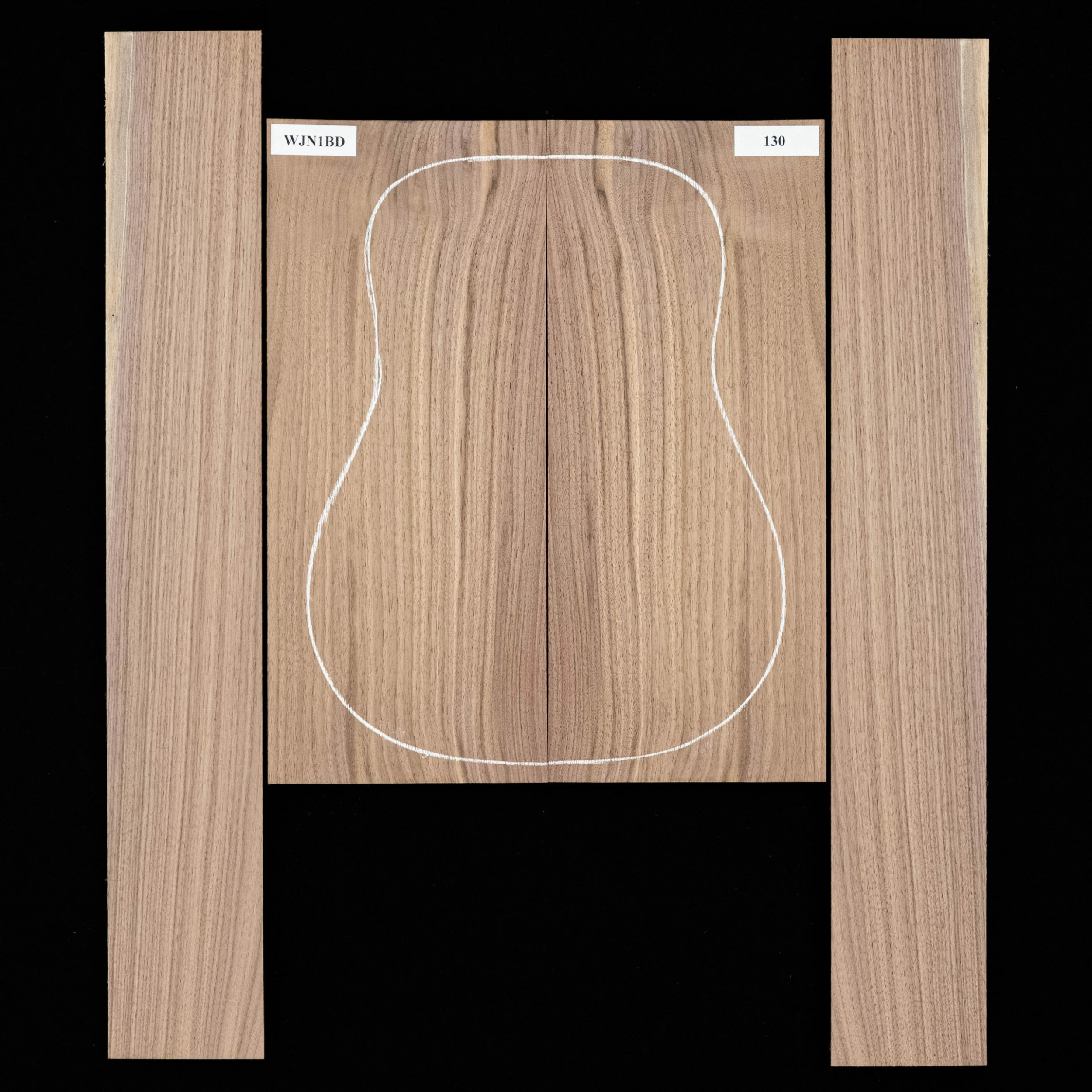 Black Walnut Back + Side Set - 130 - StewMac