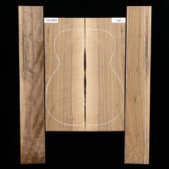 Flame Black Walnut Back + Side Set, Unsanded - 040 - StewMac