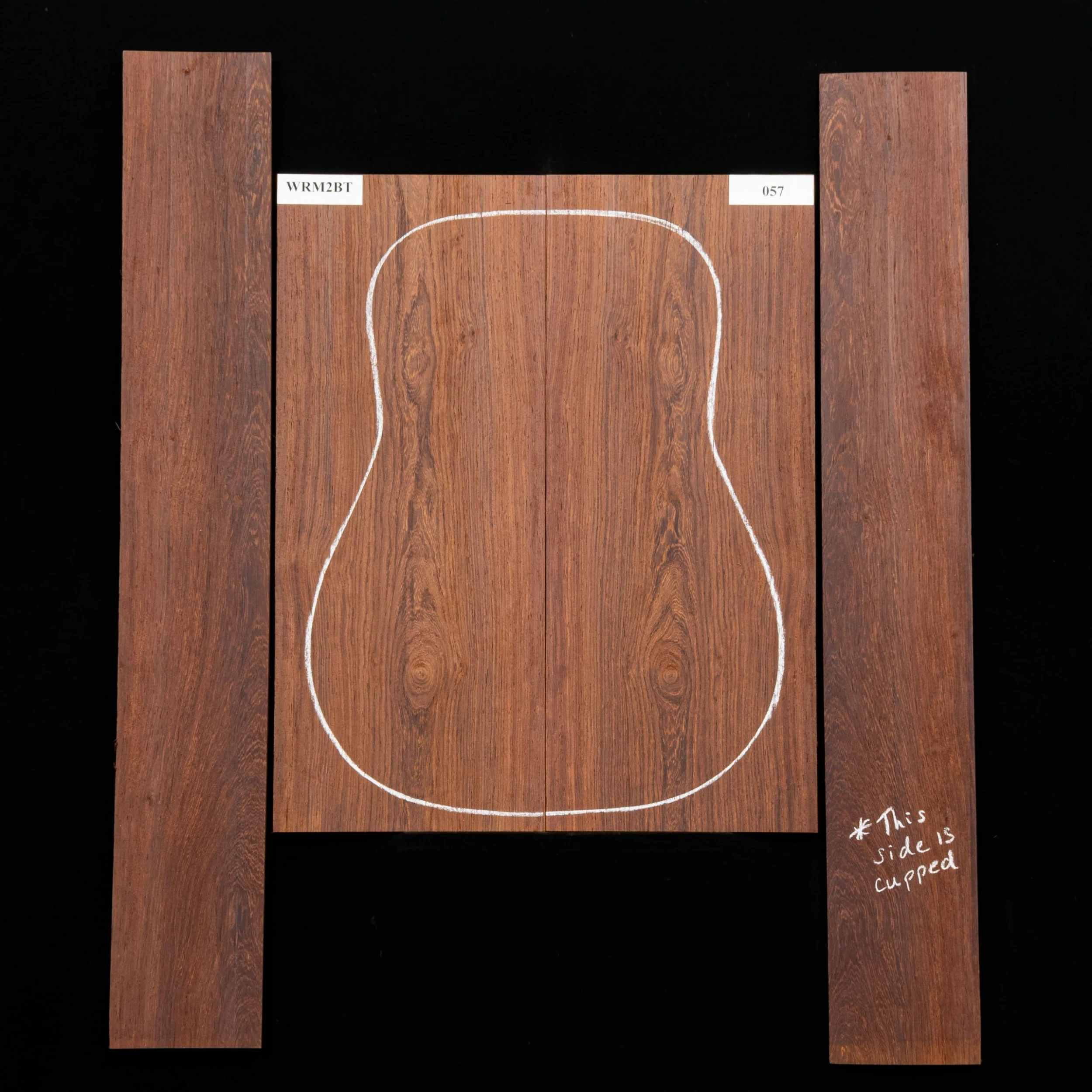 Madagascar Rosewood Back + Side Set, Unsanded - 057 - StewMac