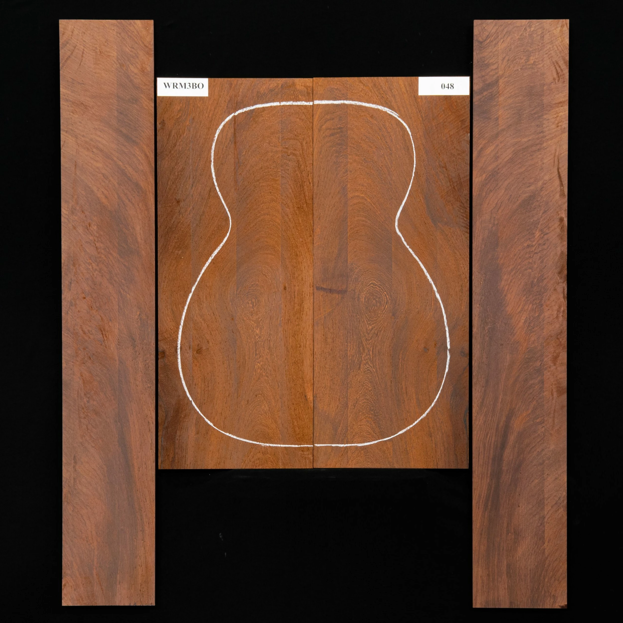 Madagascar Rosewood Back + Side Set, Unsanded - 048 - StewMac