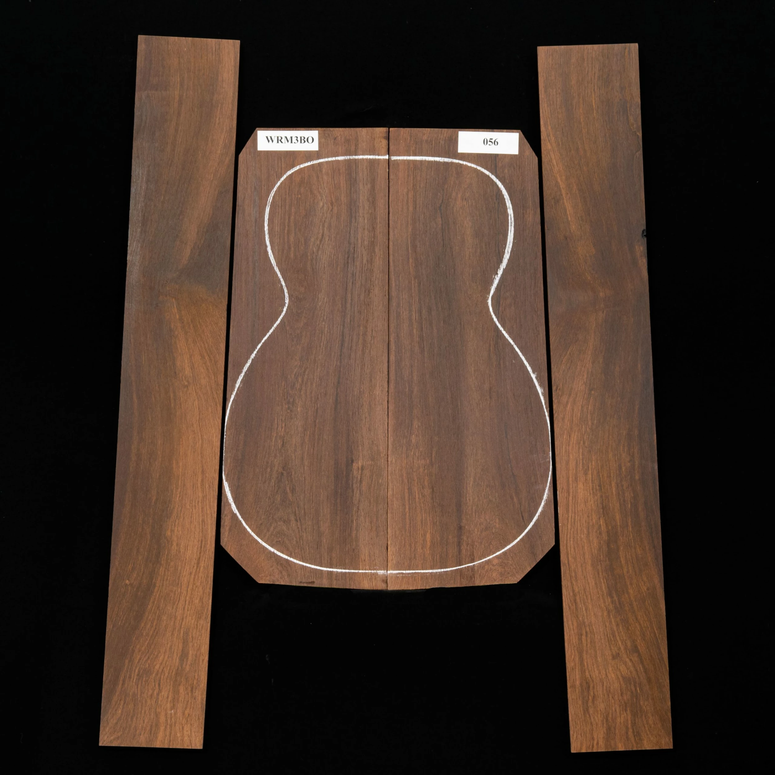 Madagascar Rosewood Back + Side Set, Unsanded - 056 - StewMac