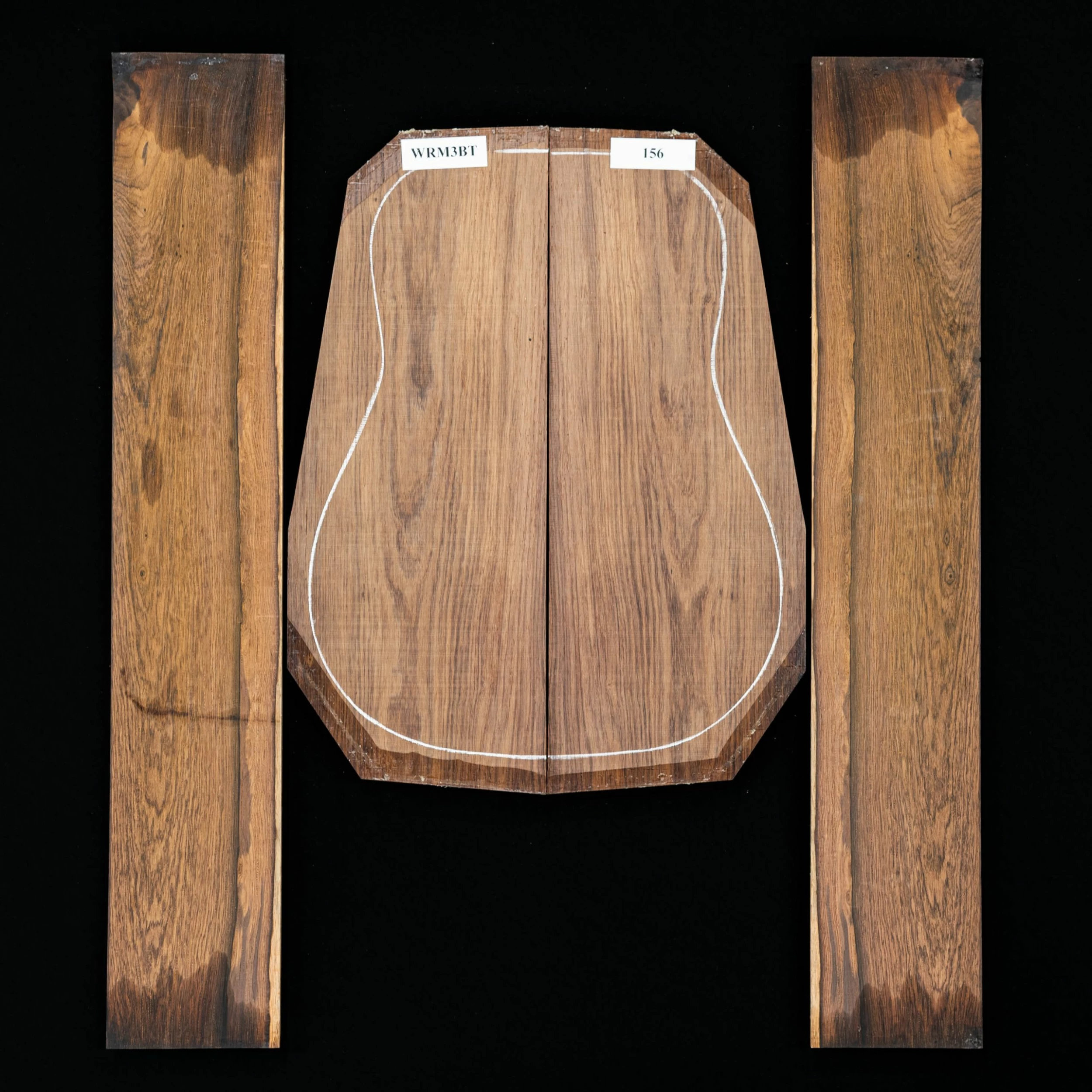 Madagascar Rosewood Back + Side Set - 156 - StewMac